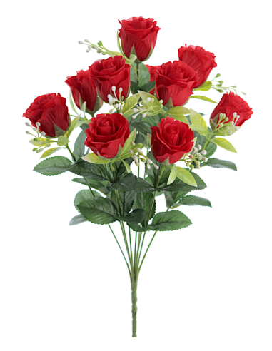 MAZZO 8757-08 ROSE ROSSE CON BOZZOLI