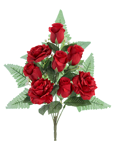 MAZZO 8705-08 ROSE ROSSE CON BOCCIOLI