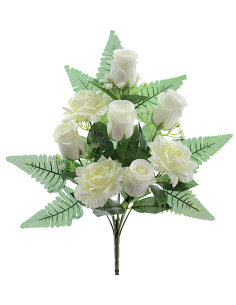 MAZZO 8705-01 ROSE BIANCHE CON BOCCIOLI