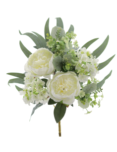 MAZZO 5545-01 PEONIE/ORTENSIE BIANCHE CON BOCCIOLI