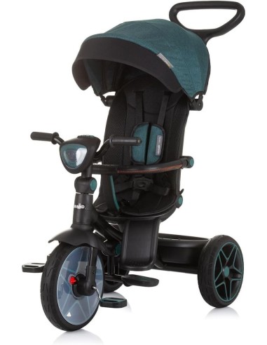 BICI - PRIMI PASSI - AUTO: vendita online TRICICLO, CHIPOLINO DERBY TEAL 2 IN 1, OTTANIO, 18 MESI, 80X50X105 CM in offerta