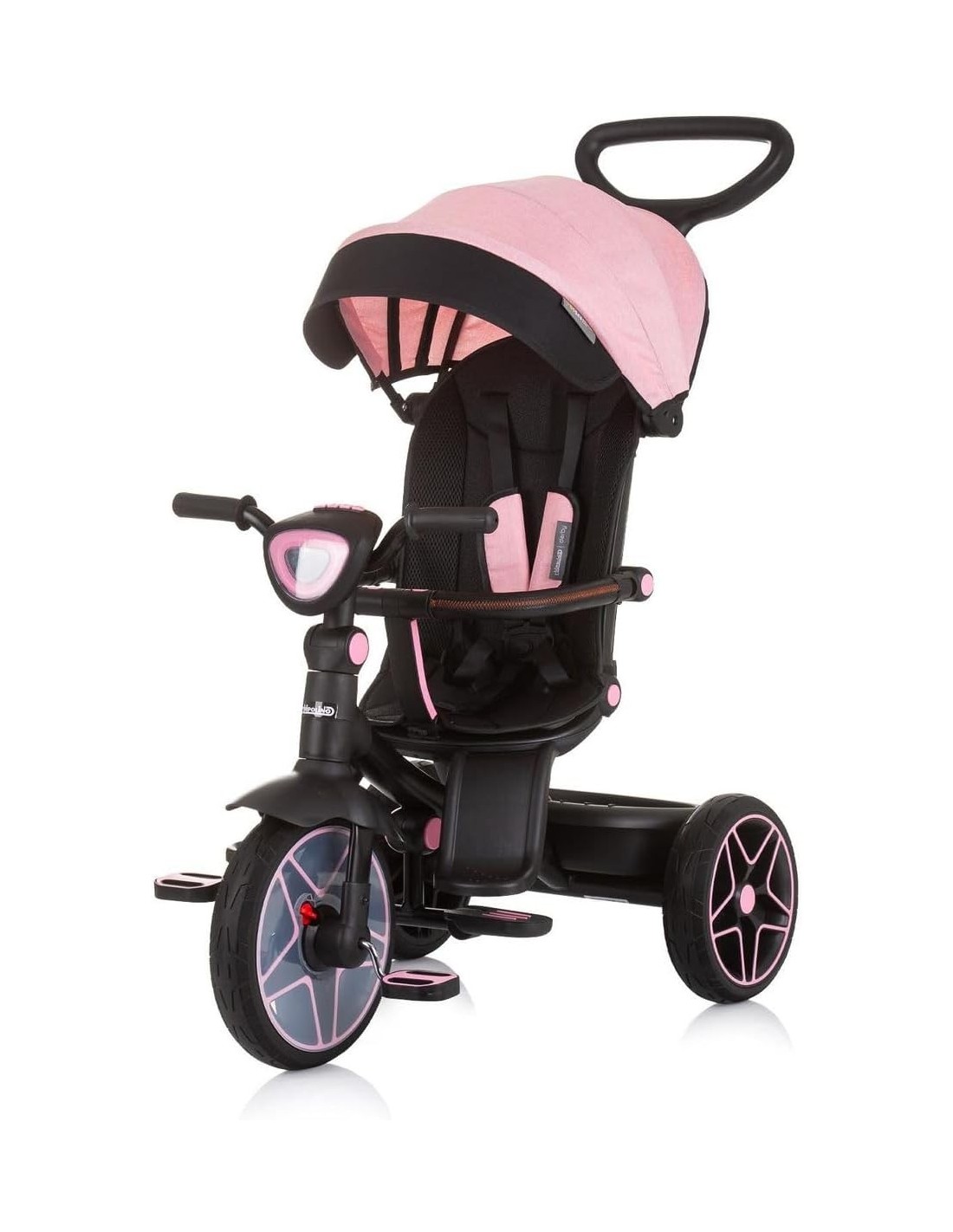 BICI - PRIMI PASSI - AUTO: vendita online TRICICLO, CHIPOLINO DERBY, FLAMINGO, 2 IN 1, 18 MESI, 80X50X105 CM in offerta
