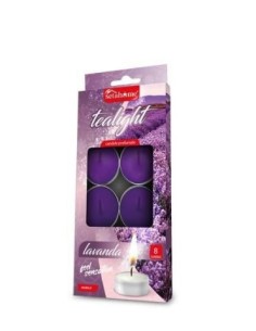 CONF 8 T-LIGHT 40358 10GR LAVANDA