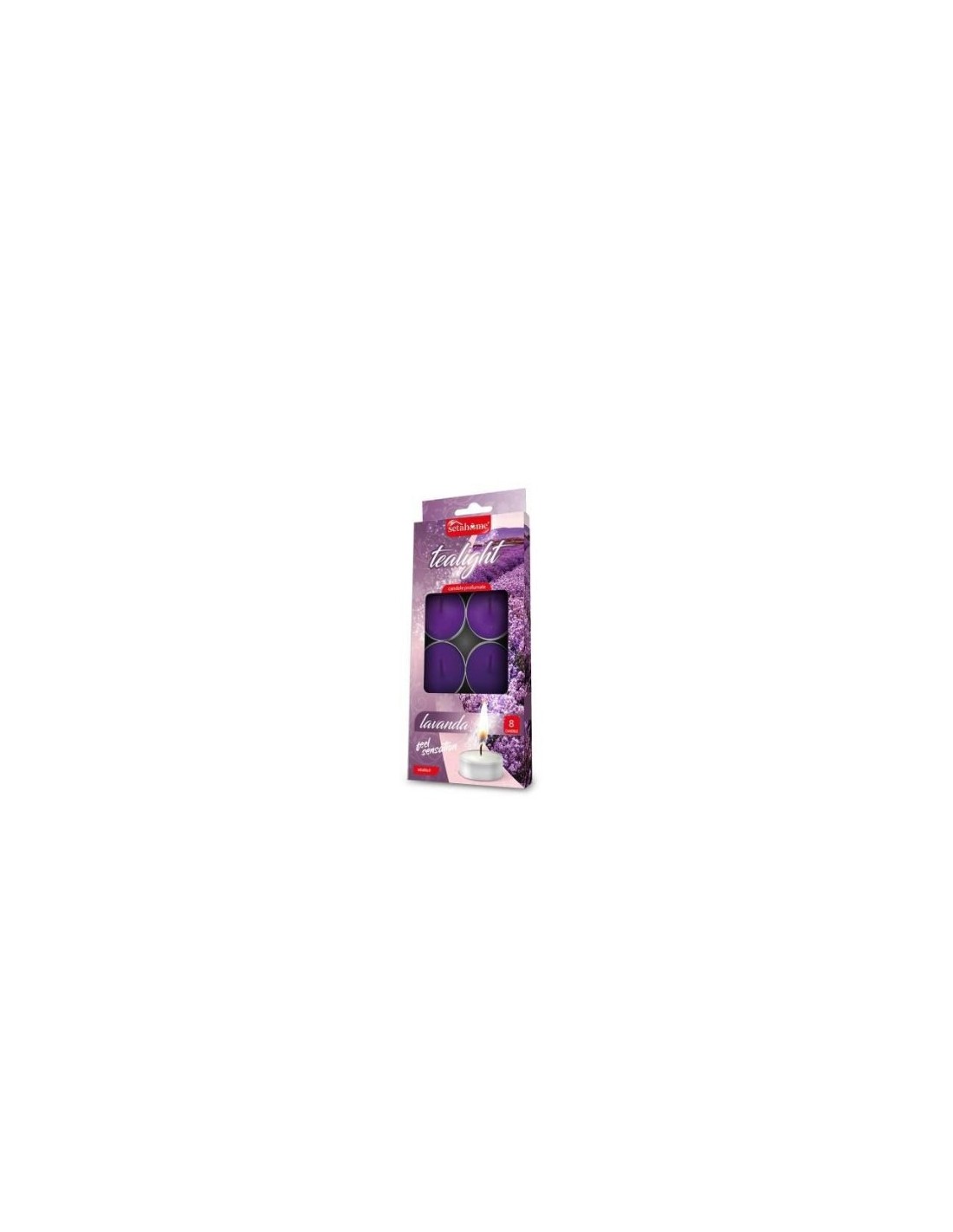 CONF 8 T-LIGHT 40358 10GR LAVANDA