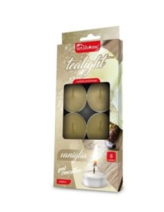 CONF 8 T-LIGHT 40359 10GR VANIGLIA