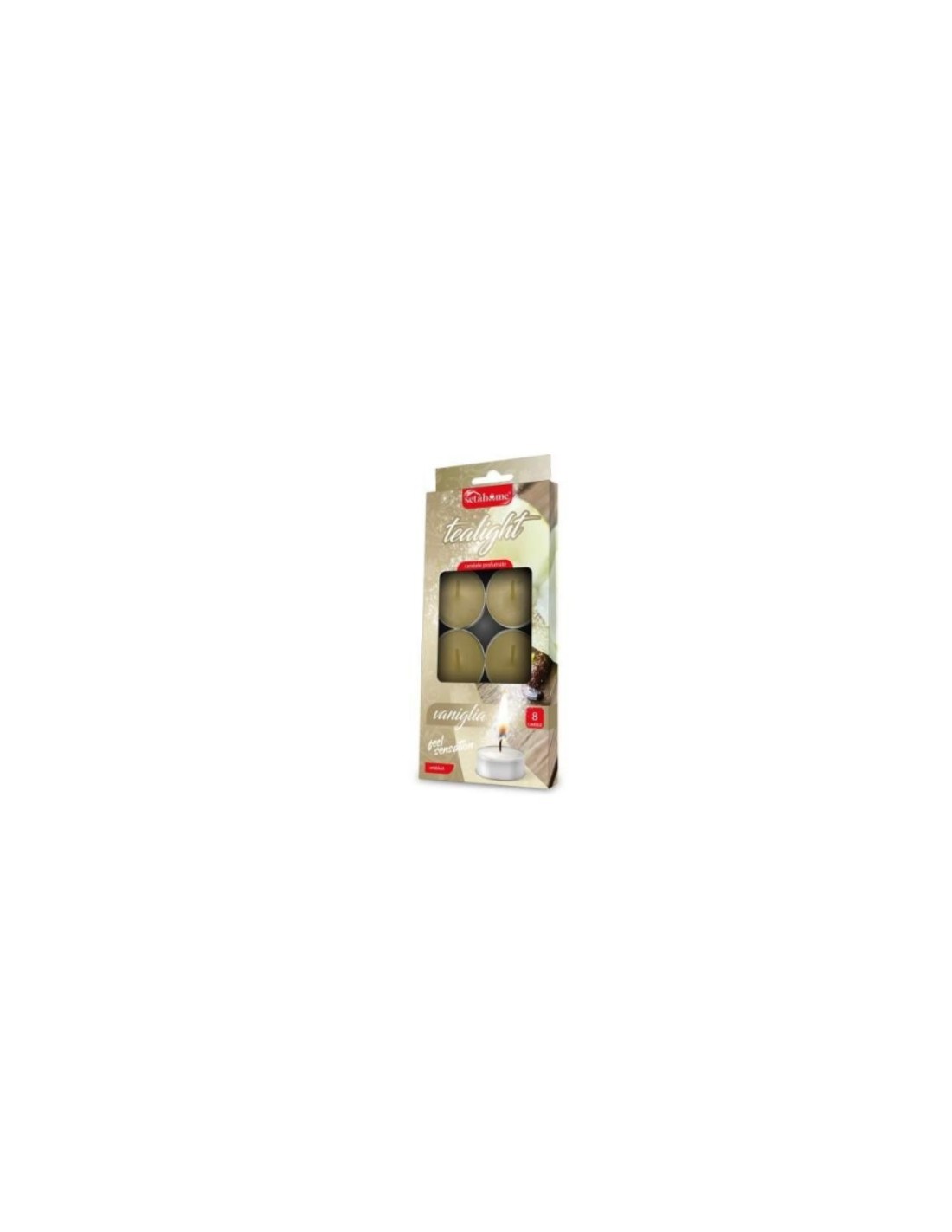 CONF 8 T-LIGHT 40359 10GR VANIGLIA