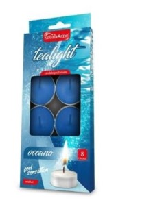 CONF 8 T-LIGHT 40360 10GR BLU ARGAN