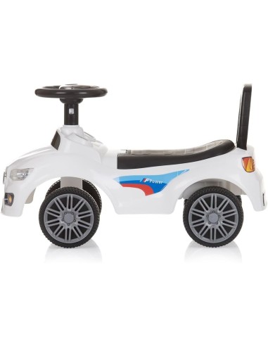 BICI - PRIMI PASSI - AUTO: vendita online AUTO CAVALCABILE, BAMBINI, SPRINTER, BIANCO, CON MUSICA, SPAZIO SOTTO SEDILE in off...