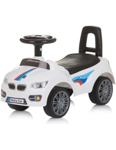 BICI - PRIMI PASSI - AUTO: vendita online AUTO CAVALCABILE, BAMBINI, SPRINTER, BIANCO, CON MUSICA, SPAZIO SOTTO SEDILE in off...