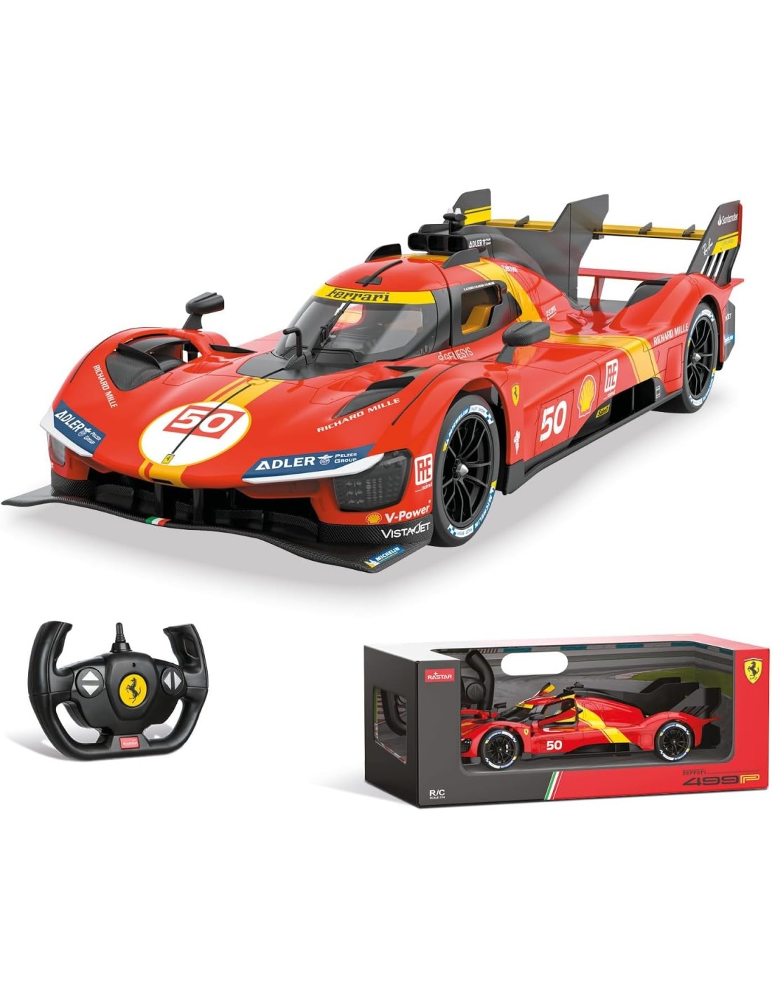 GIOCHI BOY: vendita online MONDO MOTORS, FERRARI 499P LE MANS, AUTO RADIOCOMANDATA, SCALA 1:14, FINO A 10 KM/H, ROSSO in offerta
