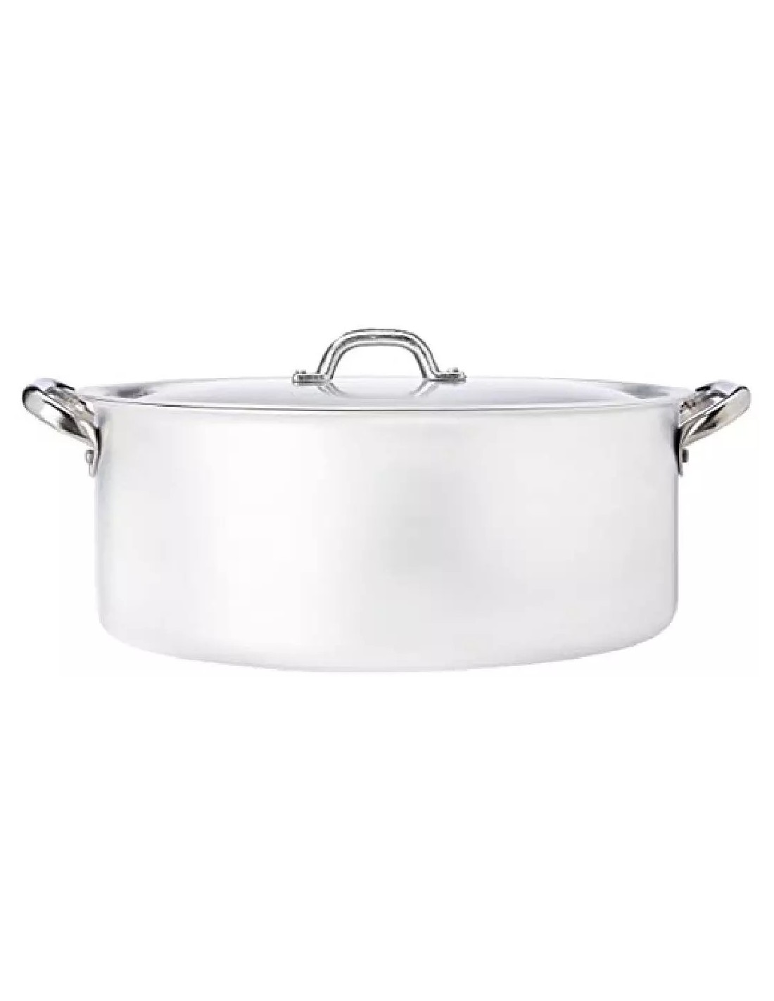 Casseruola ovale 32x22 cm in alluminio con coperchio | shopincasa.it