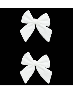 SET 2 FIOCCHI 13X18CM BIANCO POLIESTERE