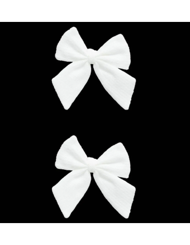 SET 2 FIOCCHI 13X18CM BIANCO POLIESTERE