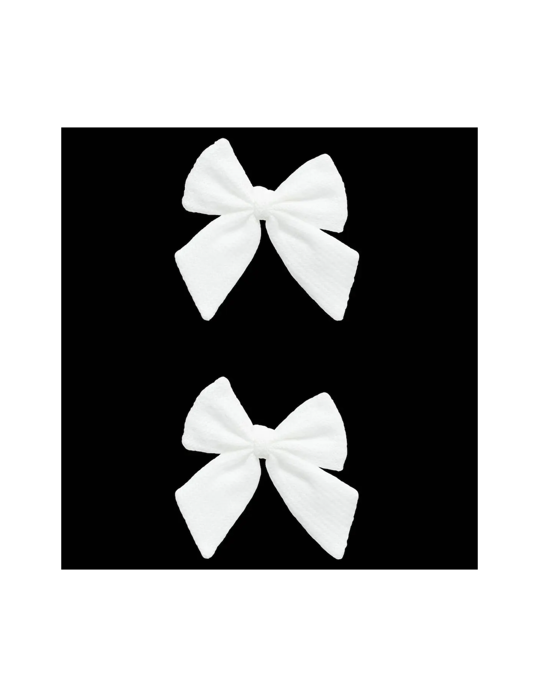 SET 2 FIOCCHI 13X18CM BIANCO POLIESTERE