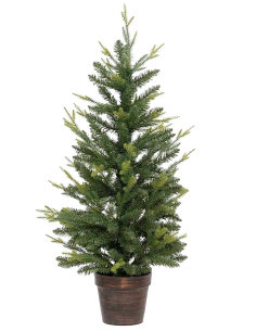ALBERO DI NATALE HELSINKI 100CM DIAM.51CM VERDE IN VASO