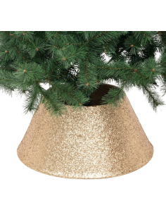 COPRIBASE ALBERO GLITTER ORO 56X32X25CM POLIESTERE