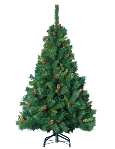 ALBERO DI NATALE ROYAL MAJESTIC 210CM DIAM.128CM VERDE
