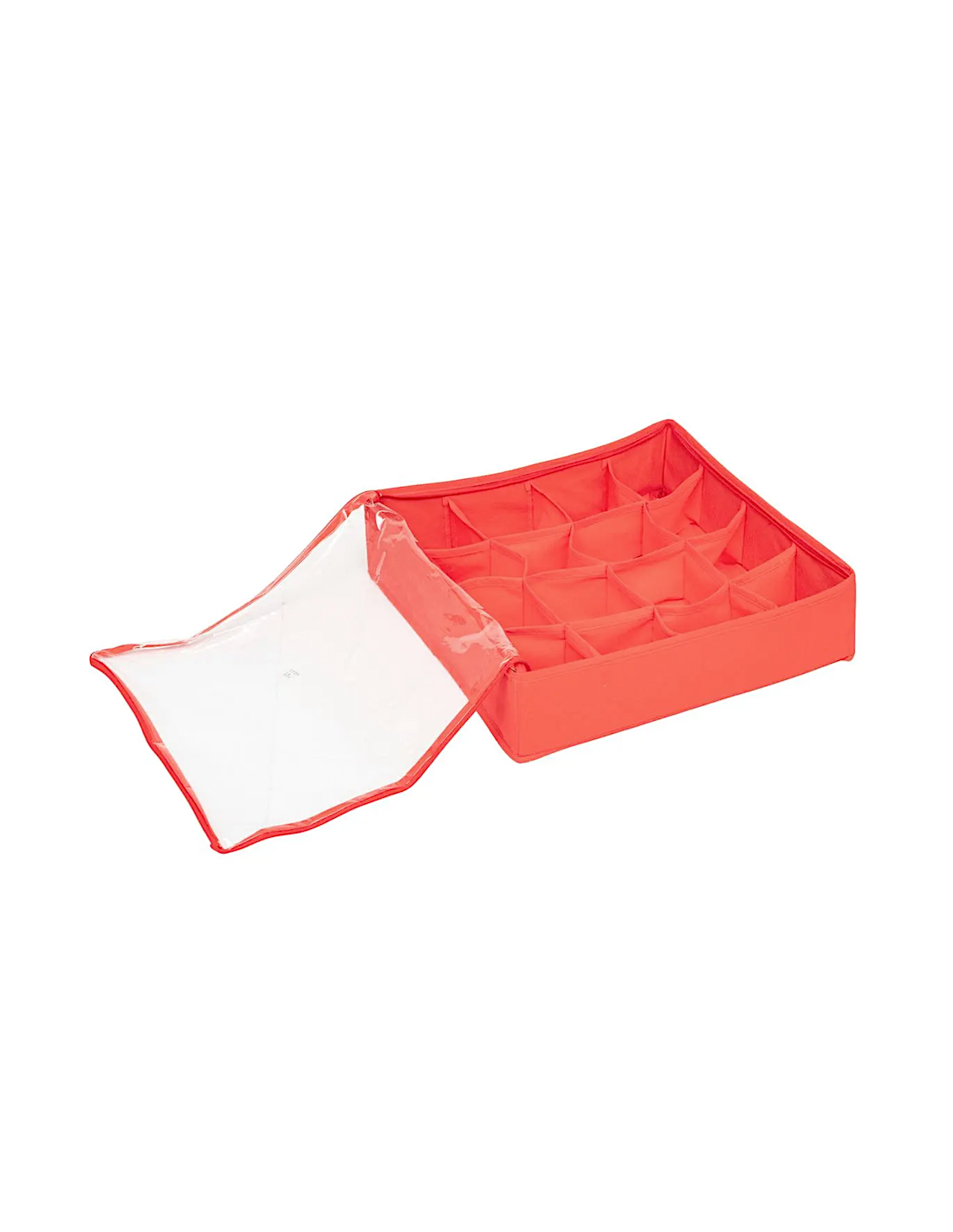 SCATOLA PORTASFERE 16 POSTI 40X40X10CM POLIESTERE ROSSO