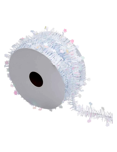 LUCI DI NATALE: vendita online Ghirlanda di Natale con Stelle in PVC 3 Metri, Decorazione Brillante per Albero e Casa, Rotolo...