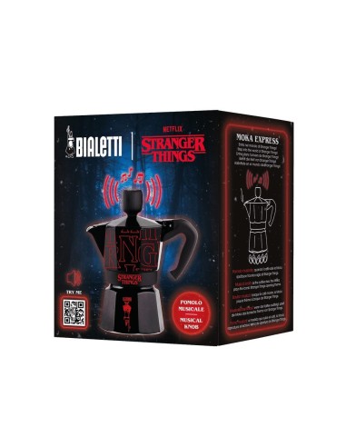 CAFFETTIERE E BOLLITORI: vendita online Bialetti Moka Express 6 tazze Stranger Things – Capsule Collection Ufficiale Netflix ...