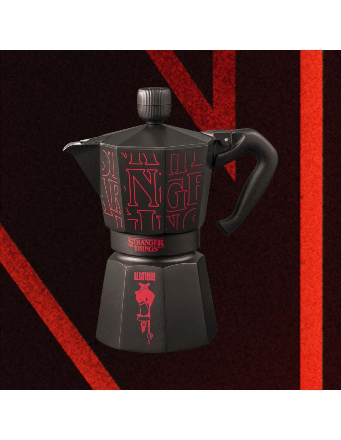 CAFFETTIERE E BOLLITORI: vendita online Bialetti Moka Express 6 tazze Stranger Things – Capsule Collection Ufficiale Netflix ...