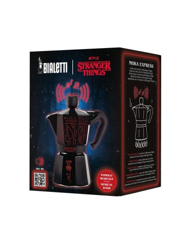 CAFFETTIERE E BOLLITORI: vendita online Bialetti Moka Express 3 tazze Stranger Things – Capsule Collection Ufficiale Netflix ...