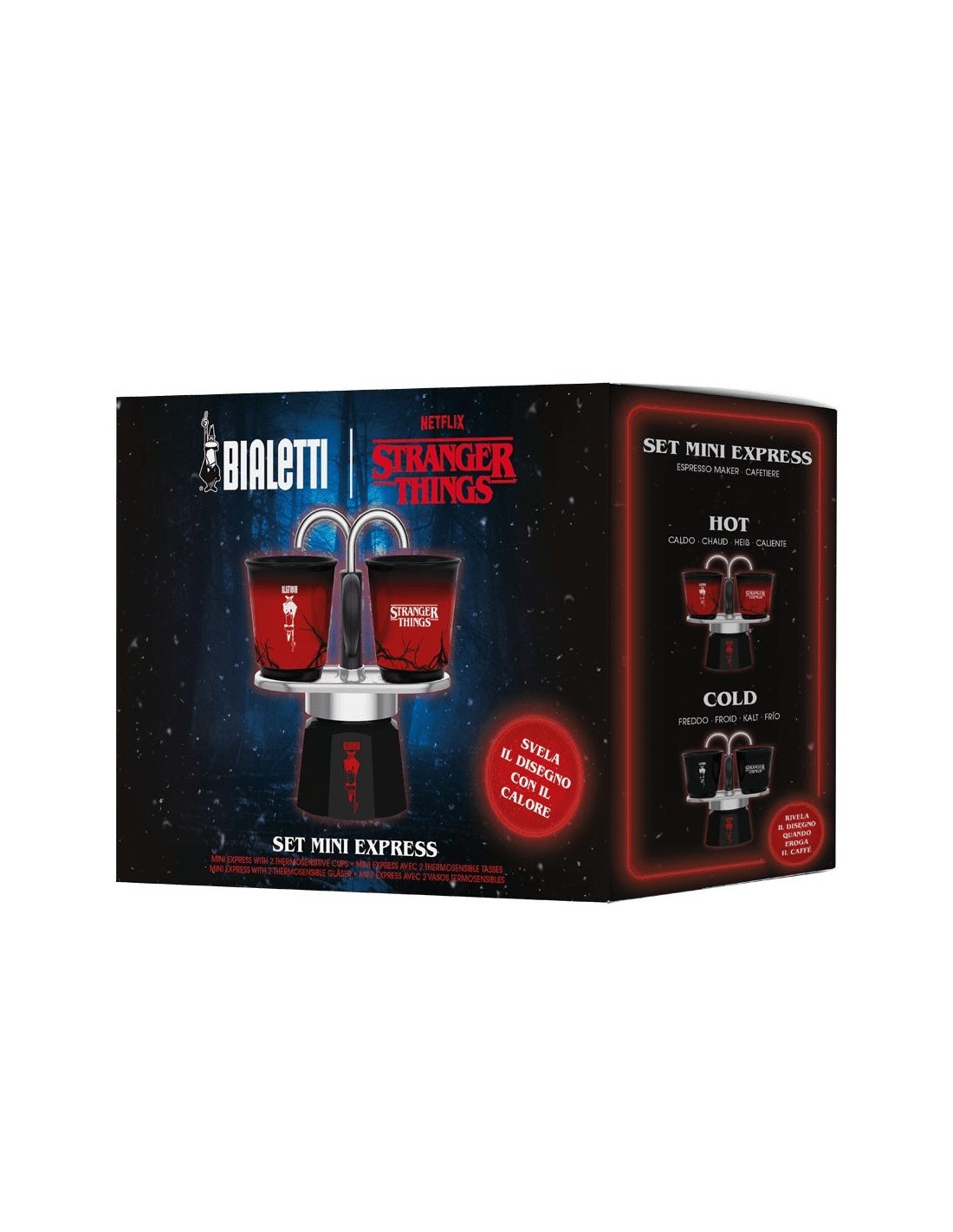 CAFFETTIERE E BOLLITORI: vendita online Bialetti Mini Express Stranger Things – Capsule Collection Ufficiale Netflix in offerta