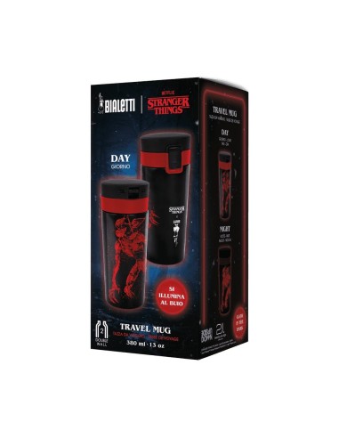 TAZZE CAFFE' E LATTE: vendita online Bialetti Stranger Things Travel Mug 380ml – Capsule Collection Ufficiale Netflix in offerta