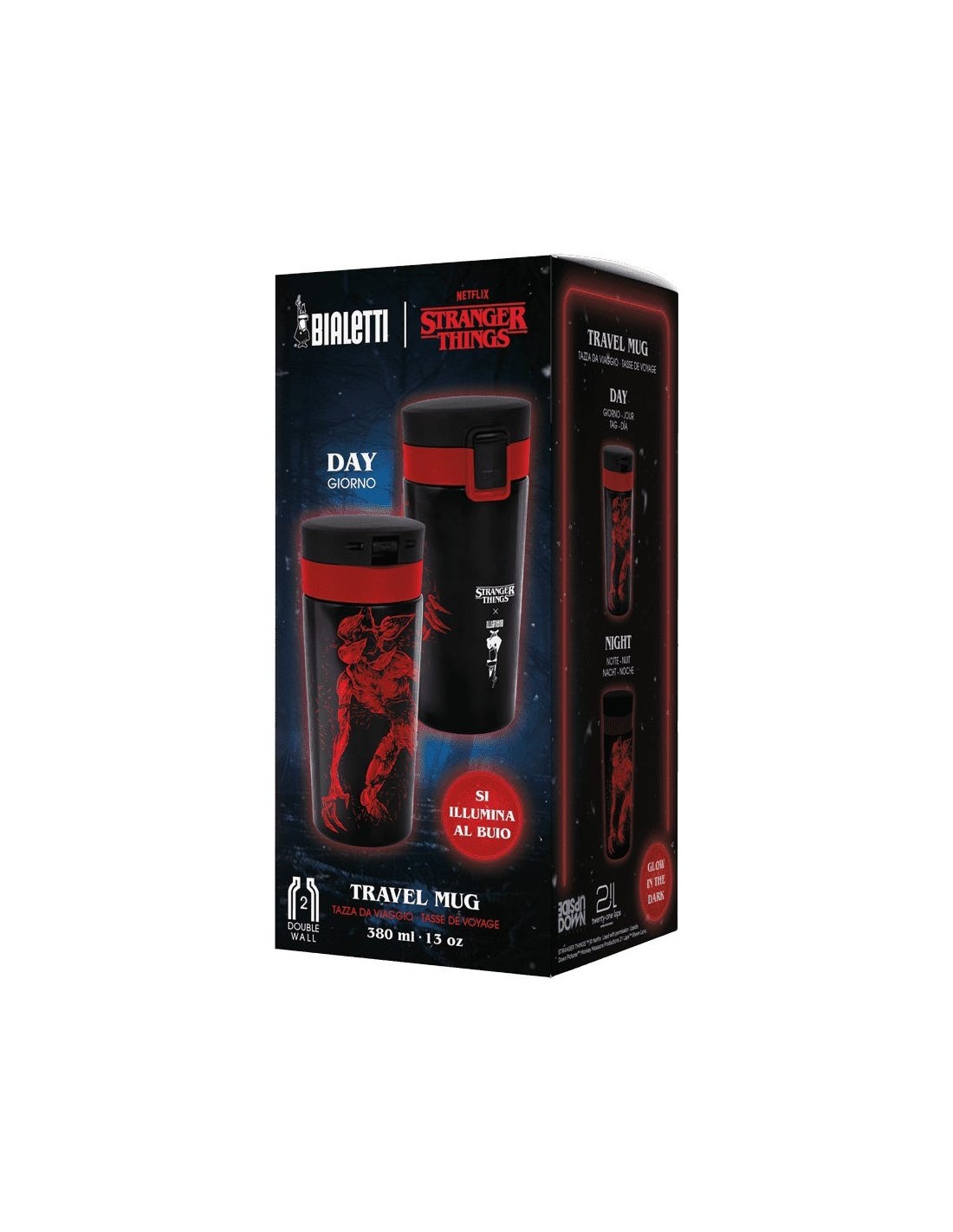 TAZZE CAFFE' E LATTE: vendita online Bialetti Stranger Things Travel Mug 380ml – Capsule Collection Ufficiale Netflix in offerta