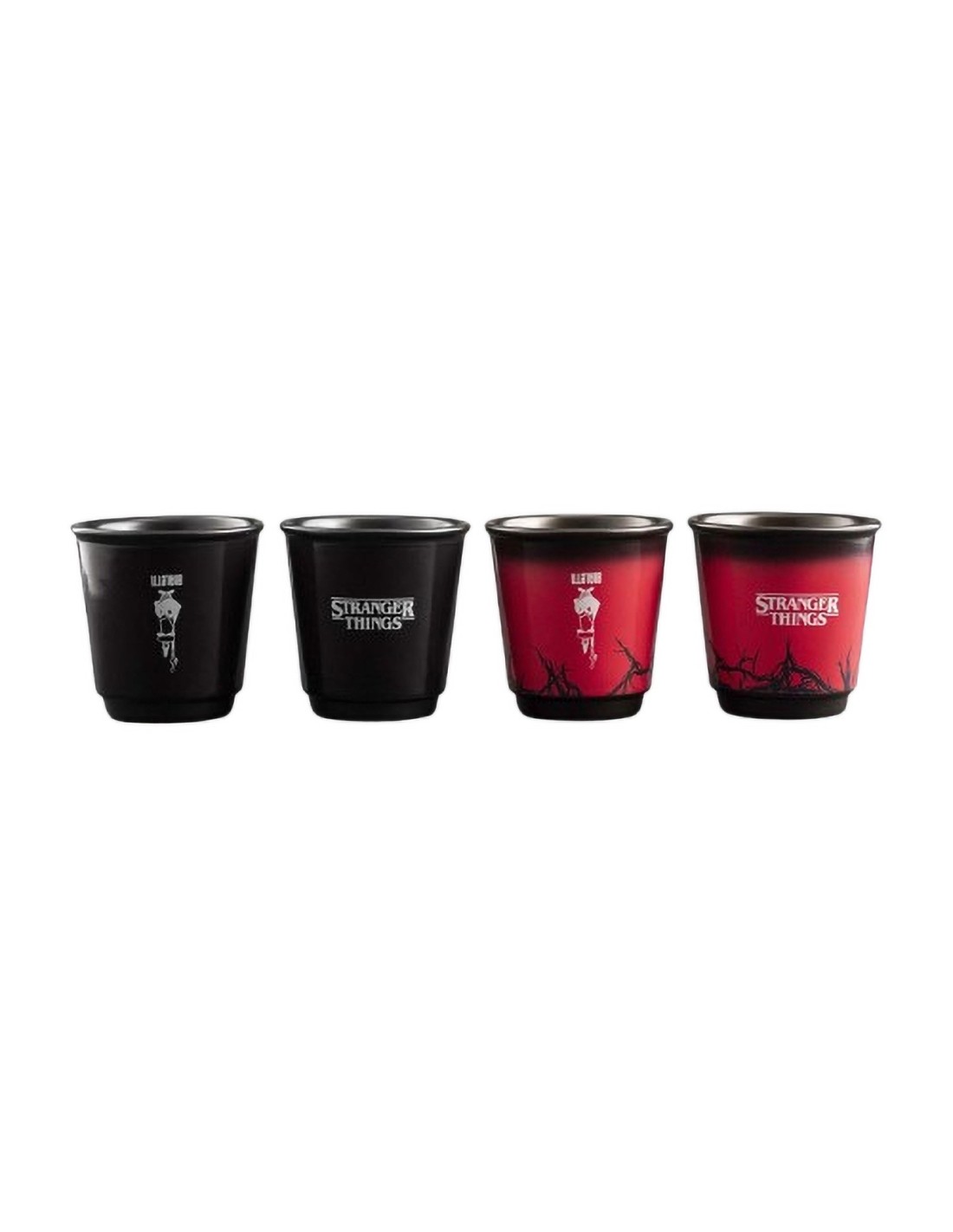 TAZZE CAFFE' E LATTE: vendita online Bialetti Stranger Things Set 4 Bicchierini Termo-Sensibili – Capsule Collection Ufficial...