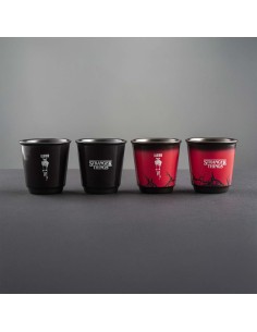 TAZZE CAFFE' E LATTE: vendita online Bialetti Stranger Things Set 4 Bicchierini Termo-Sensibili – Capsule Collection Ufficial...