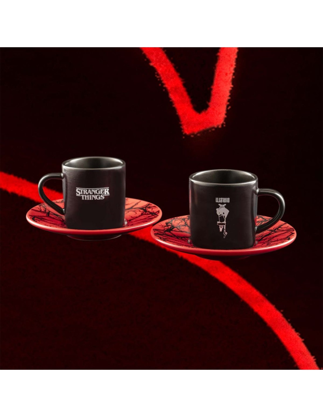 TAZZE CAFFE' E LATTE: vendita online Bialetti Stranger Things Set 2 Tazzine con Piattini Termo-Sensibili – Capsule Collection...