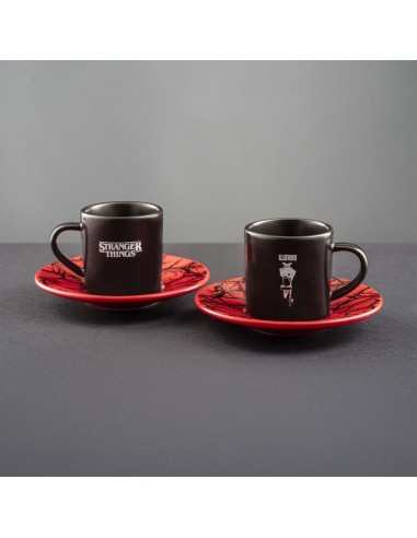 TAZZE CAFFE' E LATTE: vendita online Bialetti Stranger Things Set 2 Tazzine con Piattini Termo-Sensibili – Capsule Collection...