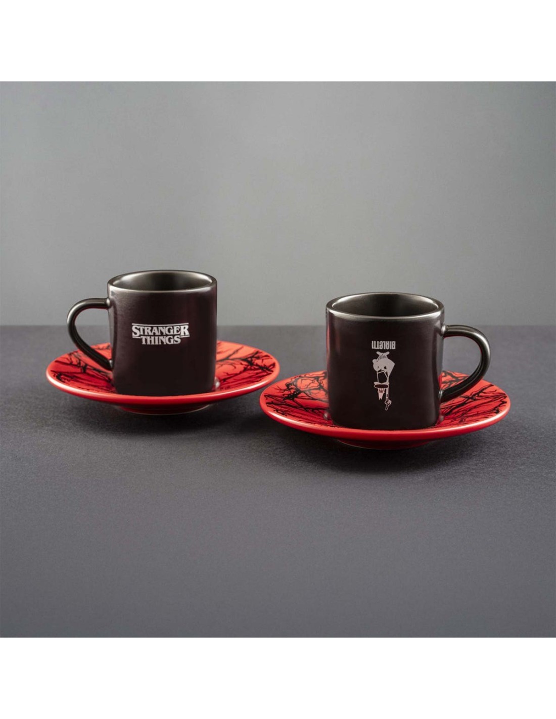 TAZZE CAFFE' E LATTE: vendita online Bialetti Stranger Things Set 2 Tazzine con Piattini Termo-Sensibili – Capsule Collection...