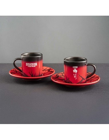 TAZZE CAFFE' E LATTE: vendita online Bialetti Stranger Things Set 2 Tazzine con Piattini Termo-Sensibili – Capsule Collection...