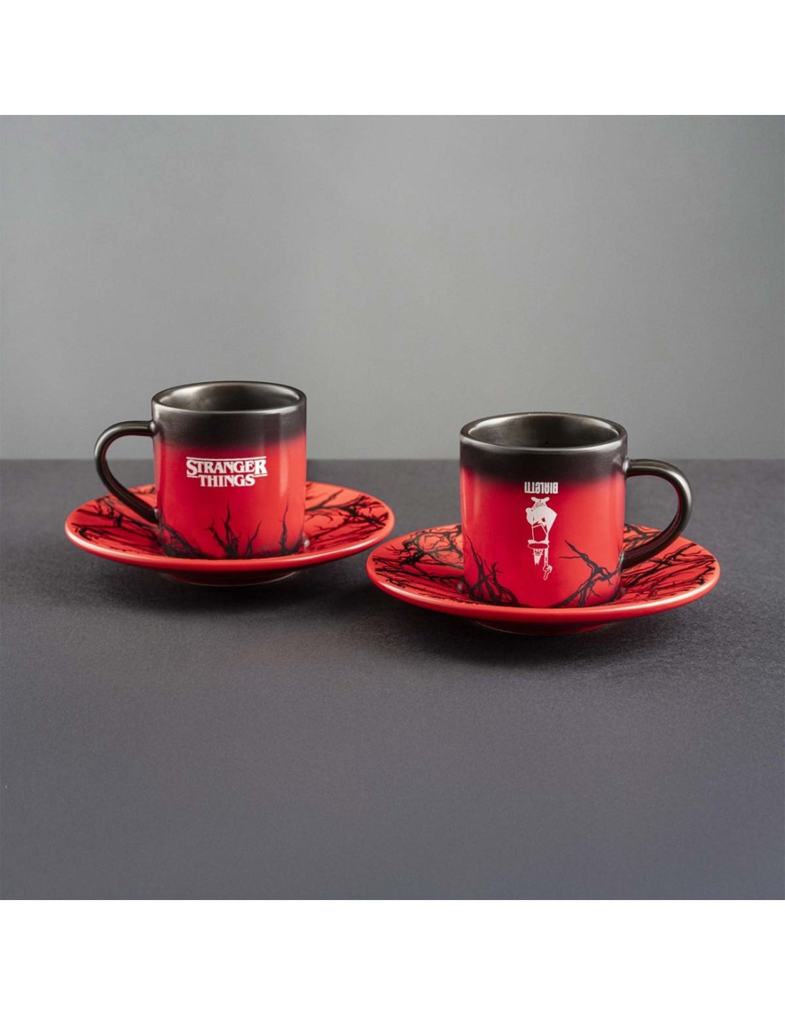 TAZZE CAFFE' E LATTE: vendita online Bialetti Stranger Things Set 2 Tazzine con Piattini Termo-Sensibili – Capsule Collection...