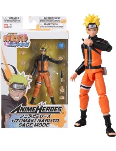GIOCATTOLO PUBBLICIZZATO: vendita online BANDAI, ANIME HEROES, NARUTO UZUMAKI SAGE MODE, NARUTO SHIPPUDEN, FIGURA 17 CM, FIGU...