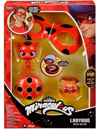 GIOCATTOLO PUBBLICIZZATO: vendita online MIRACULOUS LADYBUG, SET DI TRASFORMAZIONE, COSTUME LADYBUG, MASCHERA YOYO ORECCHINI ...