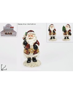 FIGURA BABBO NATALE 9CM ASSORTITO