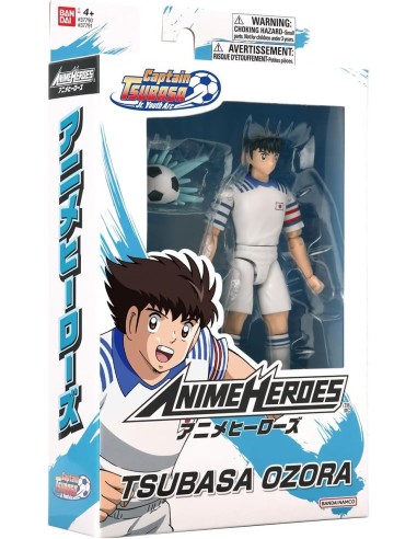 GIOCATTOLO PUBBLICIZZATO: vendita online BANDAI, ANIME HEROES, CAPTAIN TSUBASA, TSUBASA OZORA, FIGURA 17 CM, ACTION FIGURE AR...