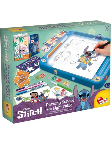 GIOCATTOLO PUBBLICIZZATO: vendita online STITCH DRAWING SCHOOL, TAVOLO DA DISEGNO CON LUCE, GIOCO EDUCATIVO, DISEGNO CREATIVO...