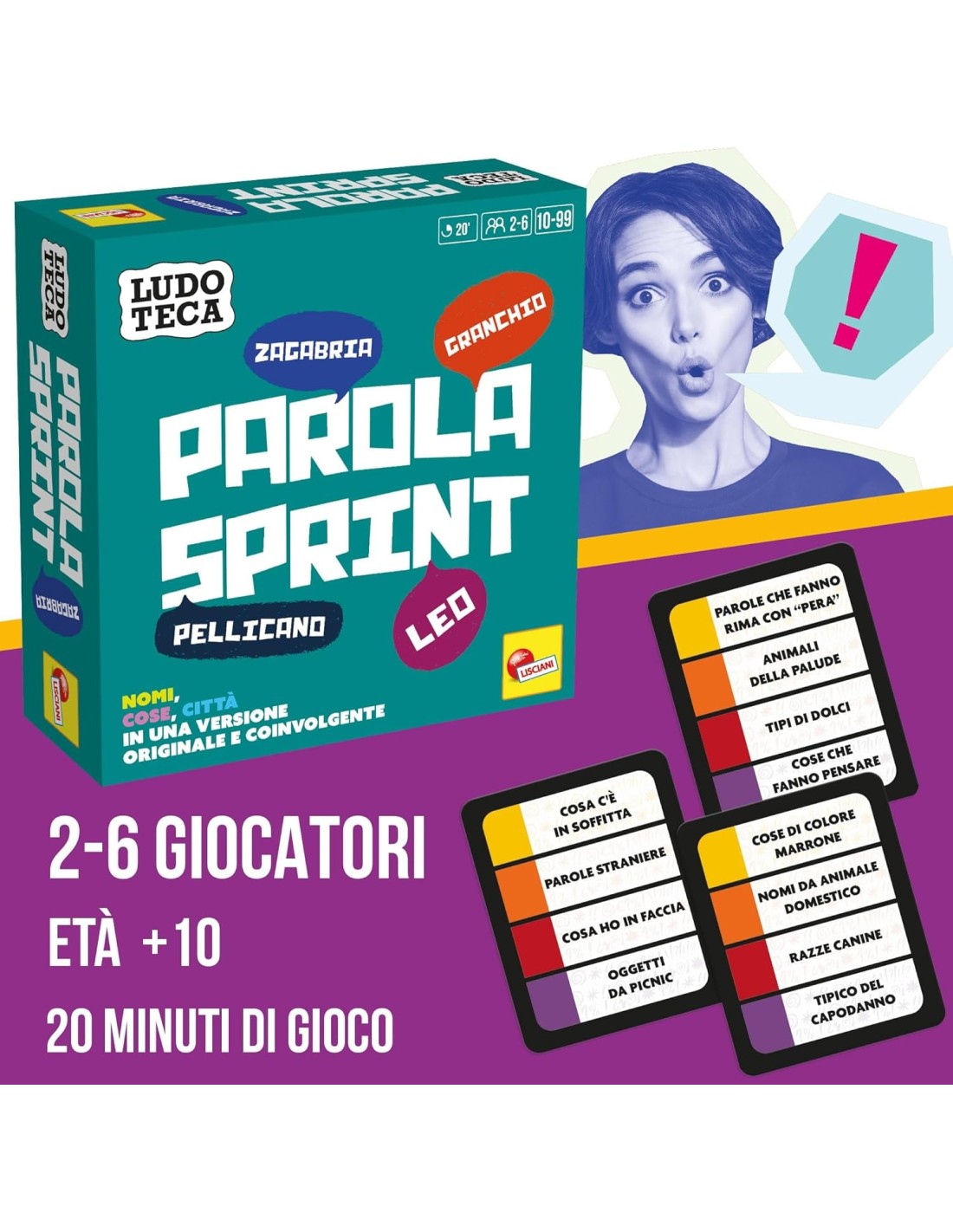 GIOCHI DI SOCIETA'E PUZZLE: vendita online LUDOTECA, PAROLA SPRINT, GIOCO EDUCATIVO, SVILUPPO LINGUAGGIO, GIOCO DA TAVOLO in ...
