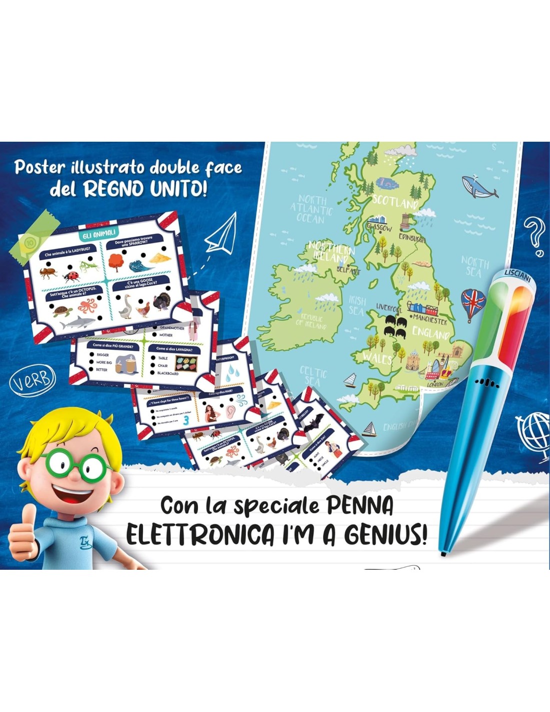 PRESCOLARI: vendita online I'M GENIUS INGLESE RACCOLTA GIOCHI SMART SCHOOL, GIOCHI EDUCATIVI PER BAMBINI in offerta