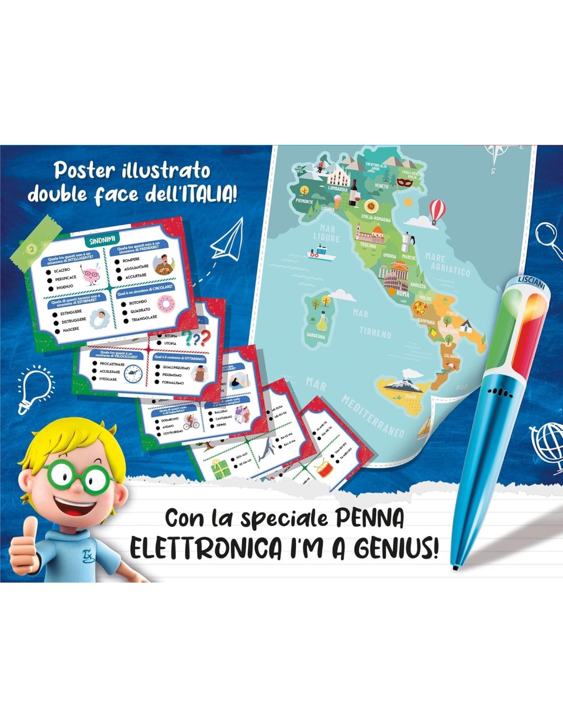 PRESCOLARI: vendita online I'M GENIUS ITALIANO RACCOLTA GIOCHI SMART SCHOOL in offerta