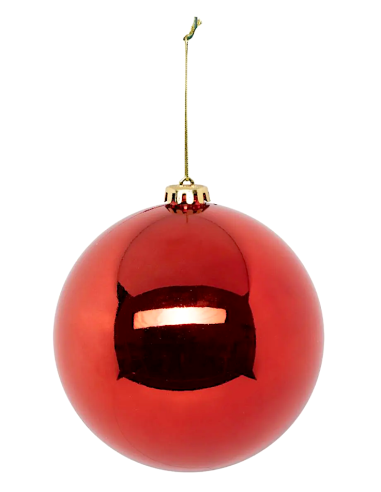 SFERA PLASTICA 15CM ROSSO