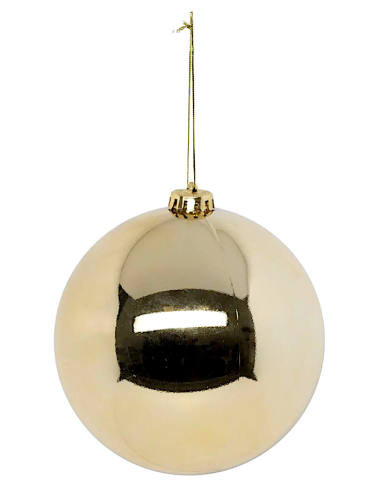SFERE E PENDAGLI: vendita online Decorazione sfera di Natale 15cm in plastica dorata - La magia di Natale a casa tua in offerta