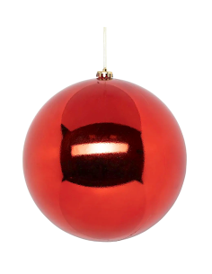SFERE E PENDAGLI: vendita online Decorazione sfera di Natale 25cm in plastica rossa - La magia di Natale a casa tua in offerta