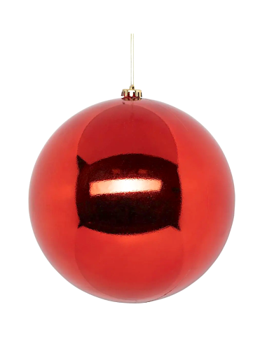 SFERE E PENDAGLI: vendita online Decorazione sfera di Natale 25cm in plastica rossa - La magia di Natale a casa tua in offerta