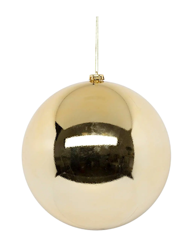 SFERE E PENDAGLI: vendita online Decorazione sfera di Natale 25cm in plastica dorata - La magia di Natale a casa tua in offerta