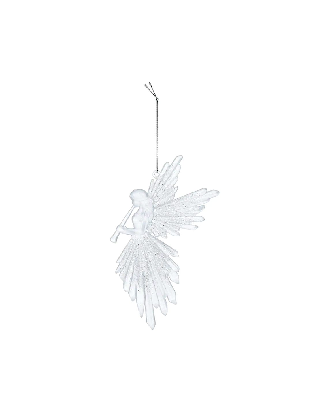 SFERE E PENDAGLI: vendita online Decorazione pendente fata di Natale 16cm in plastica glitterata - La magia di Natale a casa ...